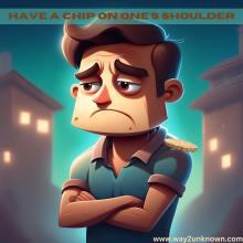 Have a chip on one's shoulder