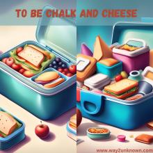 To be chalk and cheese