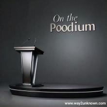 On the podium